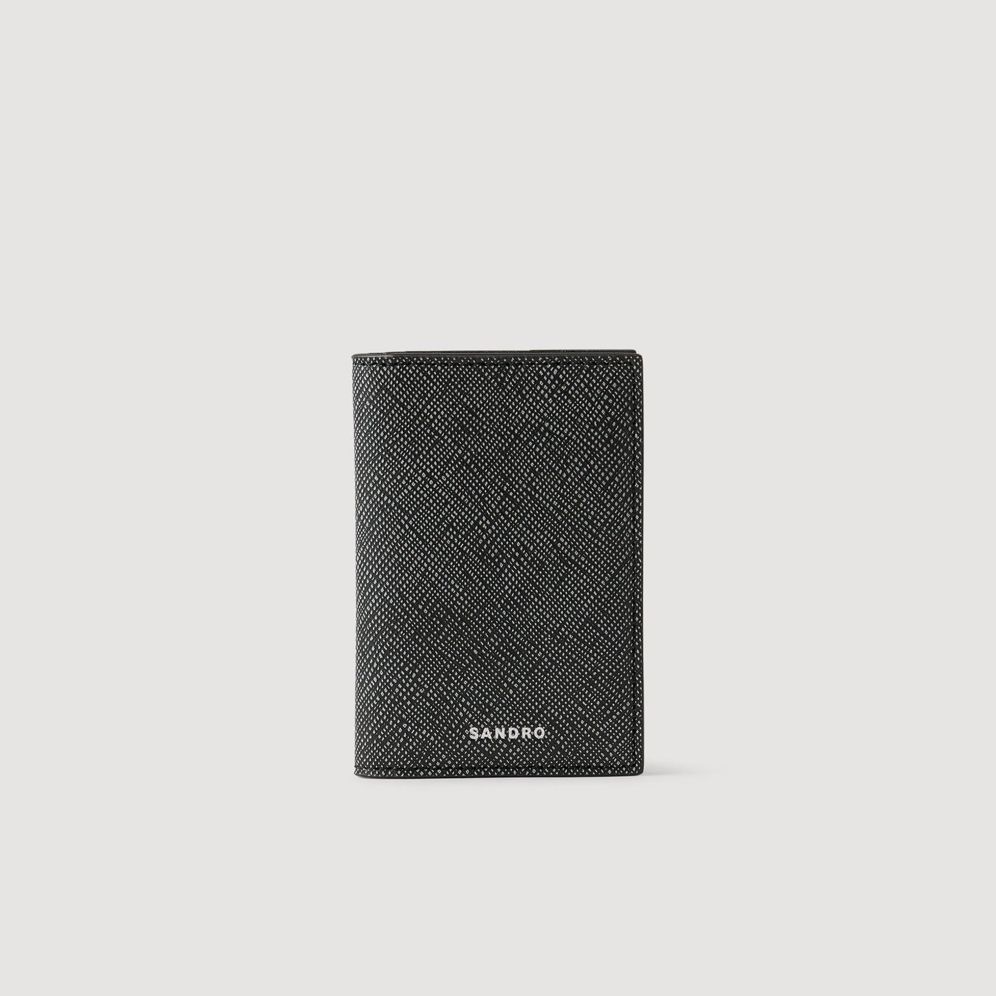 Sandro Reconstituted leather leather wallet Graphites