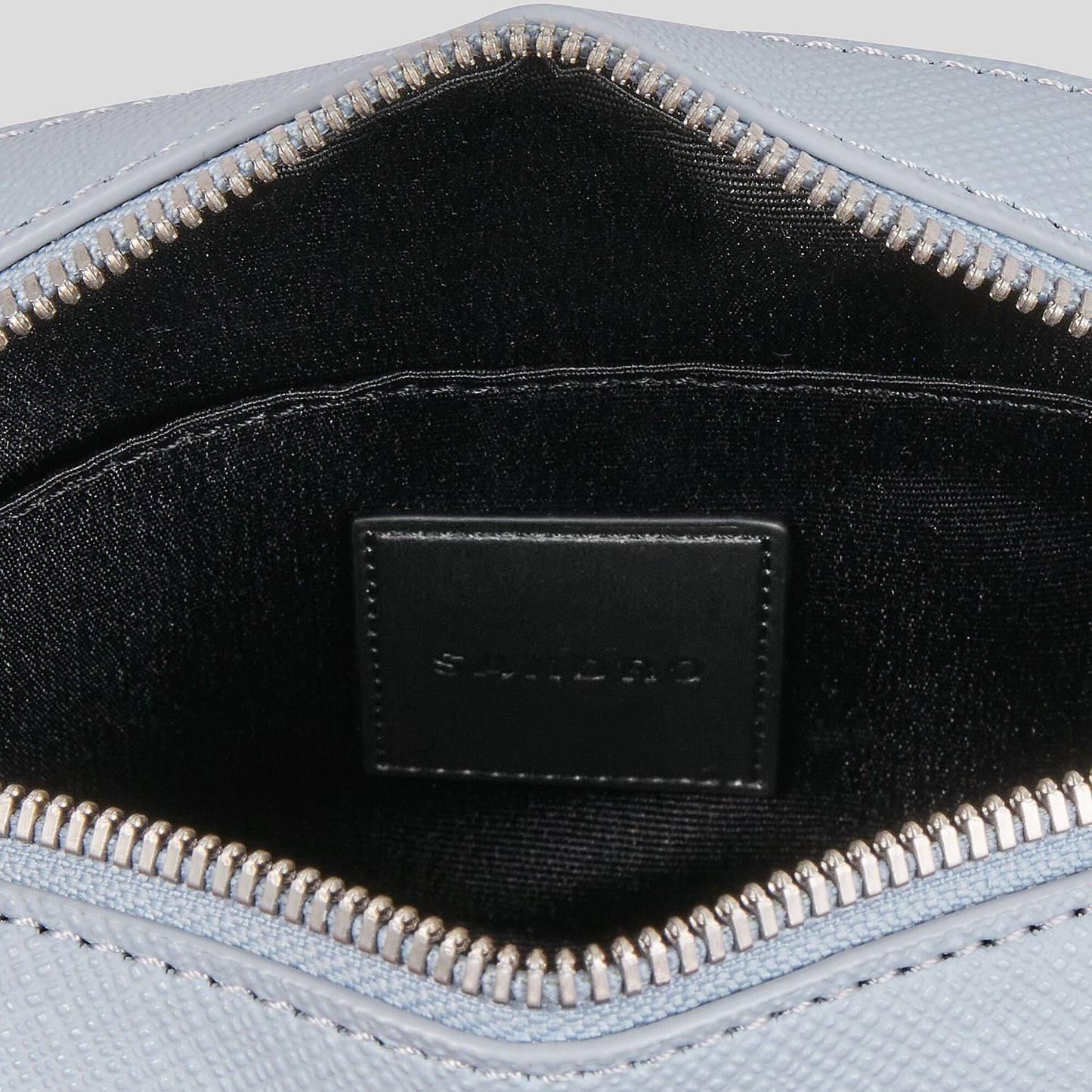 Sandro Small reconstituted leather bag Blue Sky