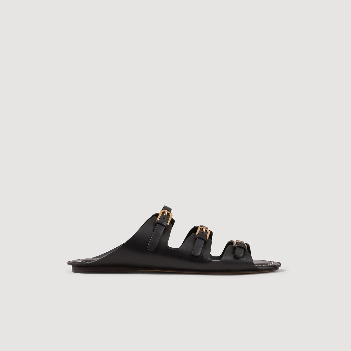 Sandro Leather sandals Black