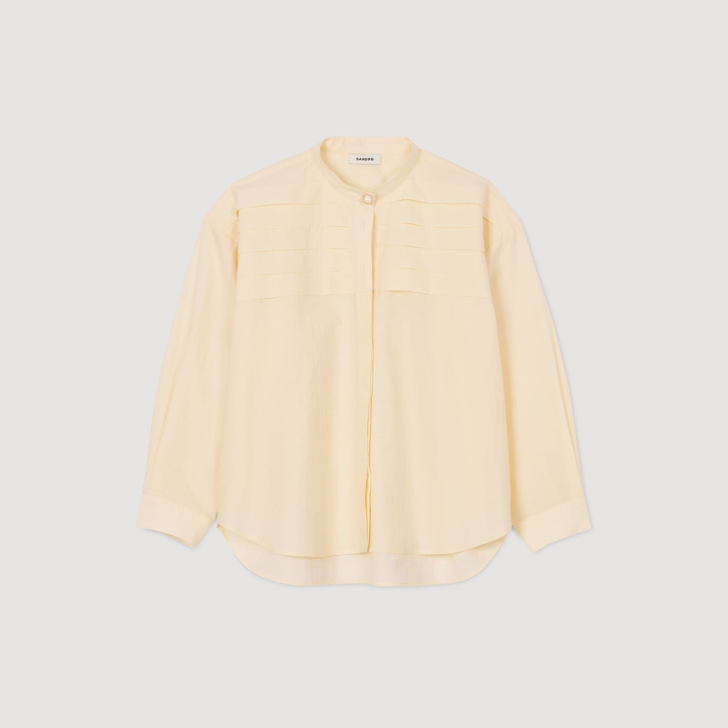 Sandro Jewellery detail shirt Ecru