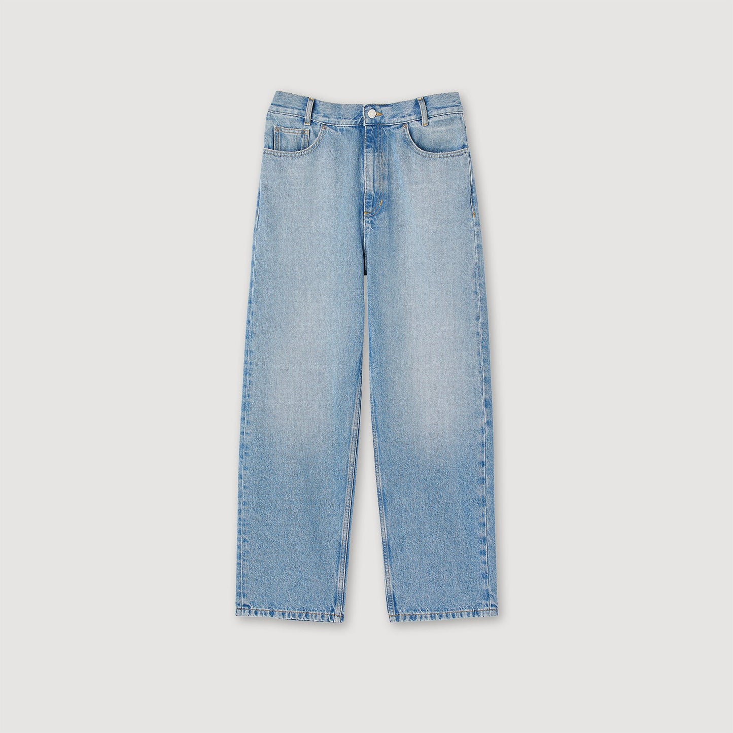 Sandro Low-rise straight-leg jeans Blue Jean