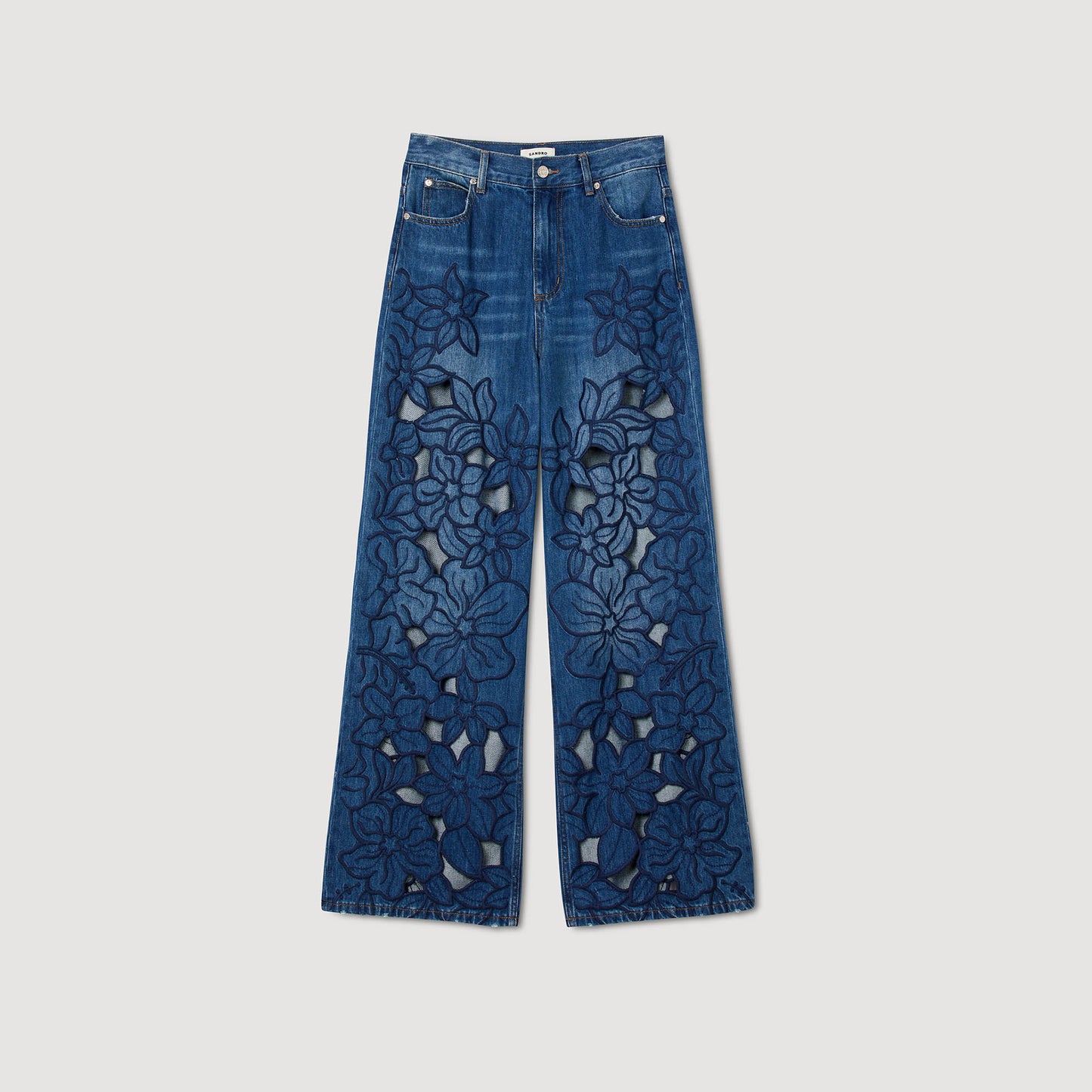 Sandro Embroidered jeans Blue Jean
