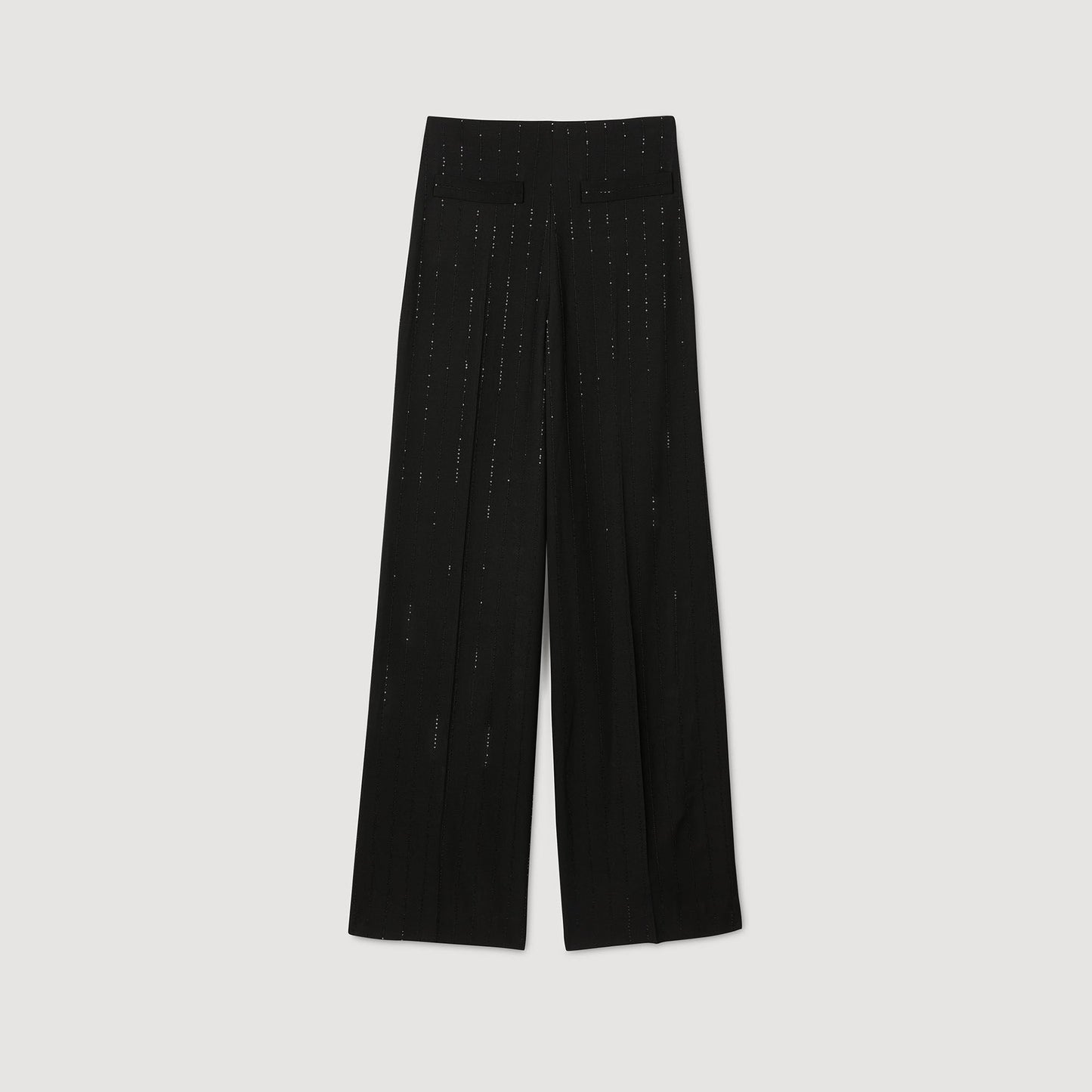 Sandro Sequinned suit trousers Black