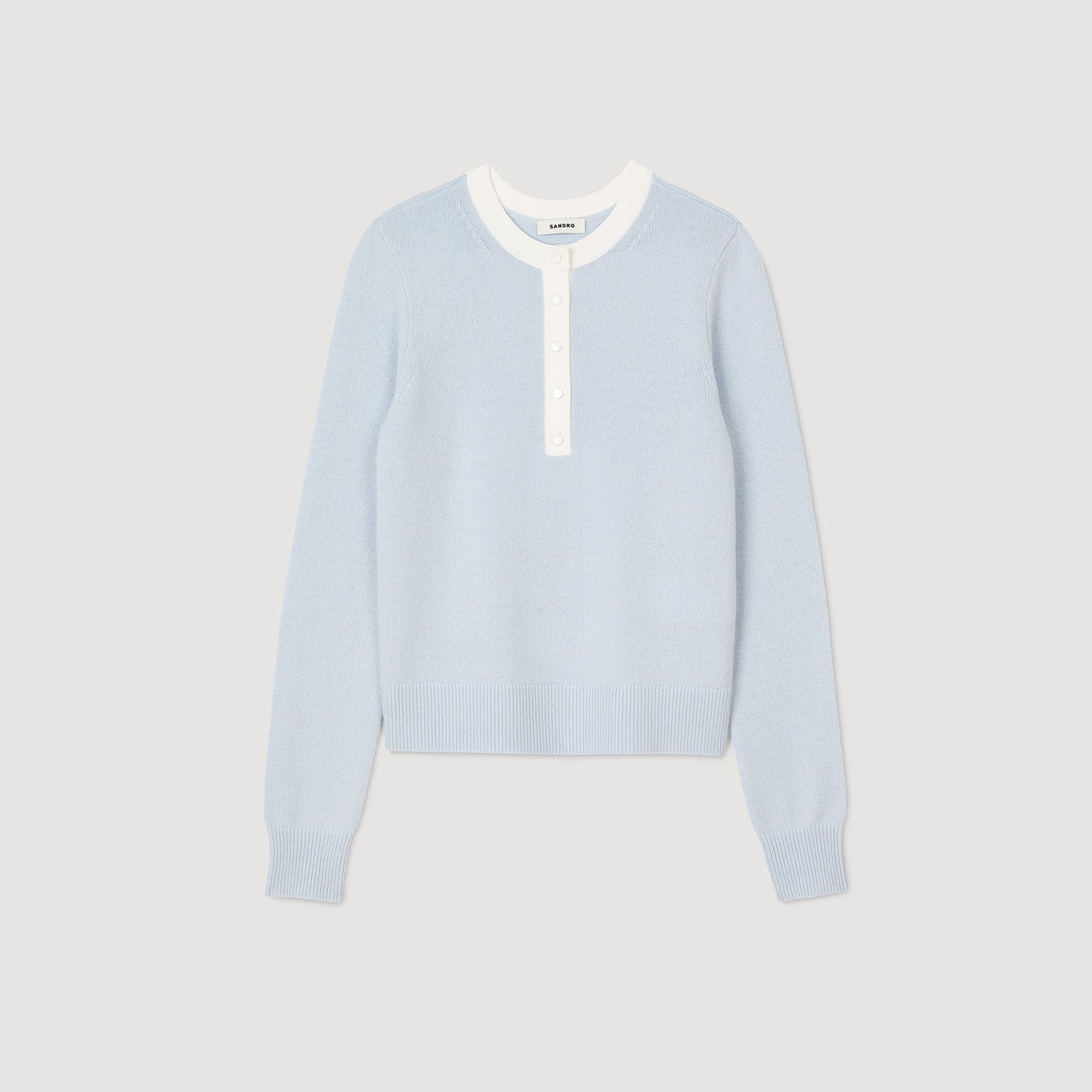 Sandro Wool and cashmere sweater Sky Blue