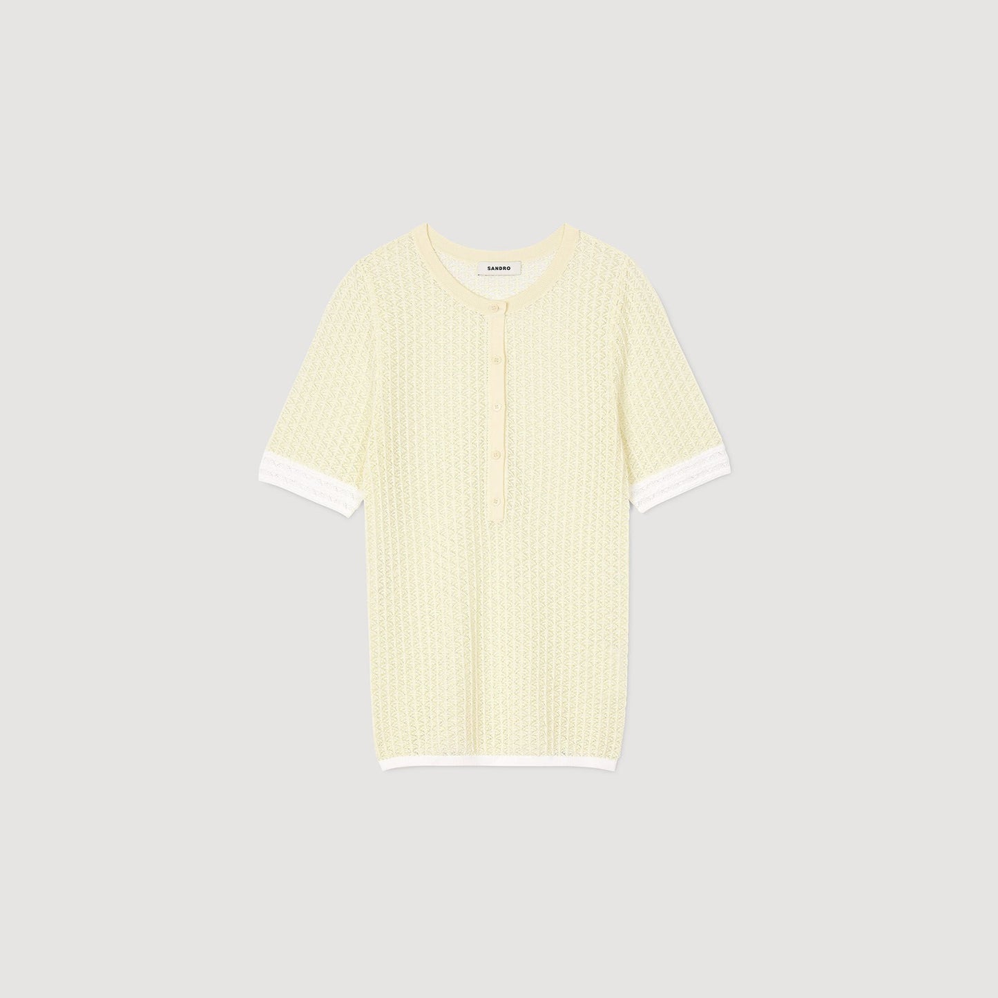 Sandro Short-sleeved sweater Light Yellow