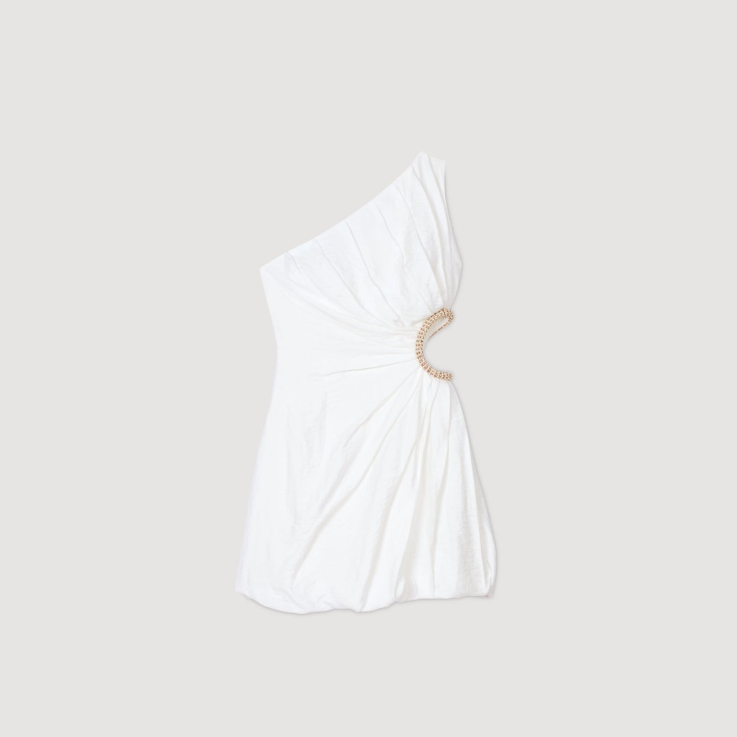 Sandro Mini asymmetrical dress White