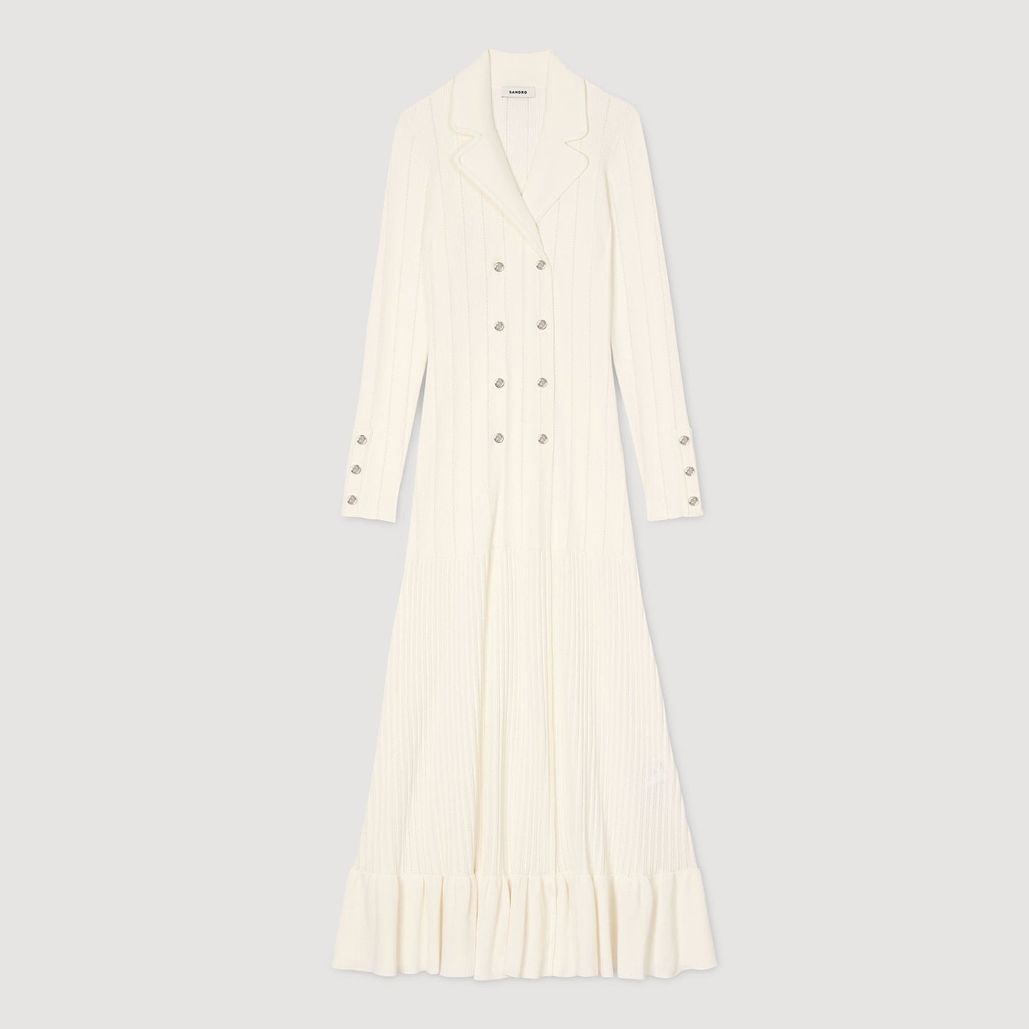Sandro Knit maxi dress Ecru