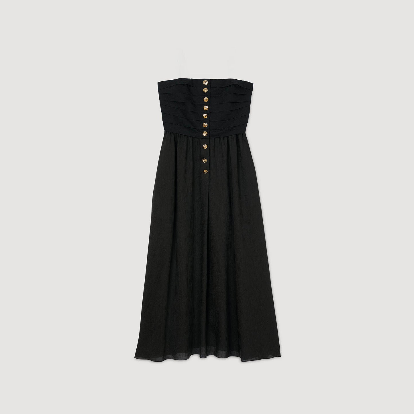 Sandro Maxi bustier dress Black