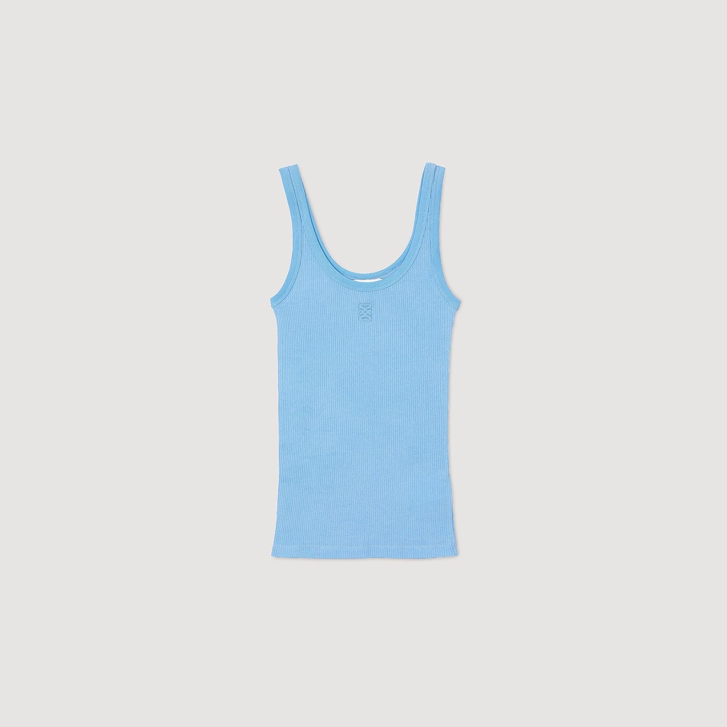 Sandro Ribbed vest top Blue