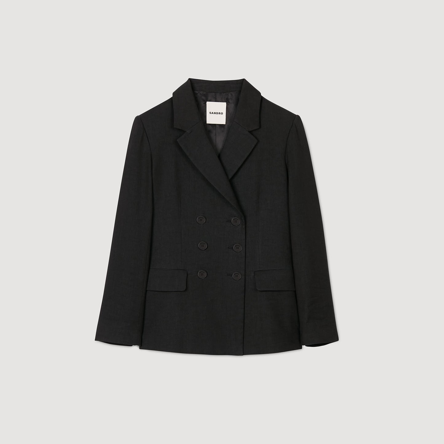 Sandro Double-breasted suit jacket Black