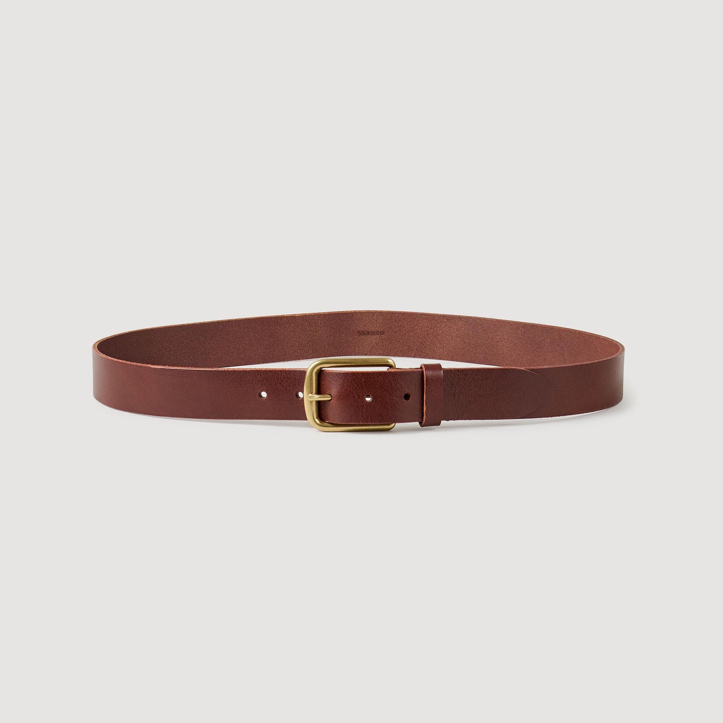 Sandro Leather belt Chocolate