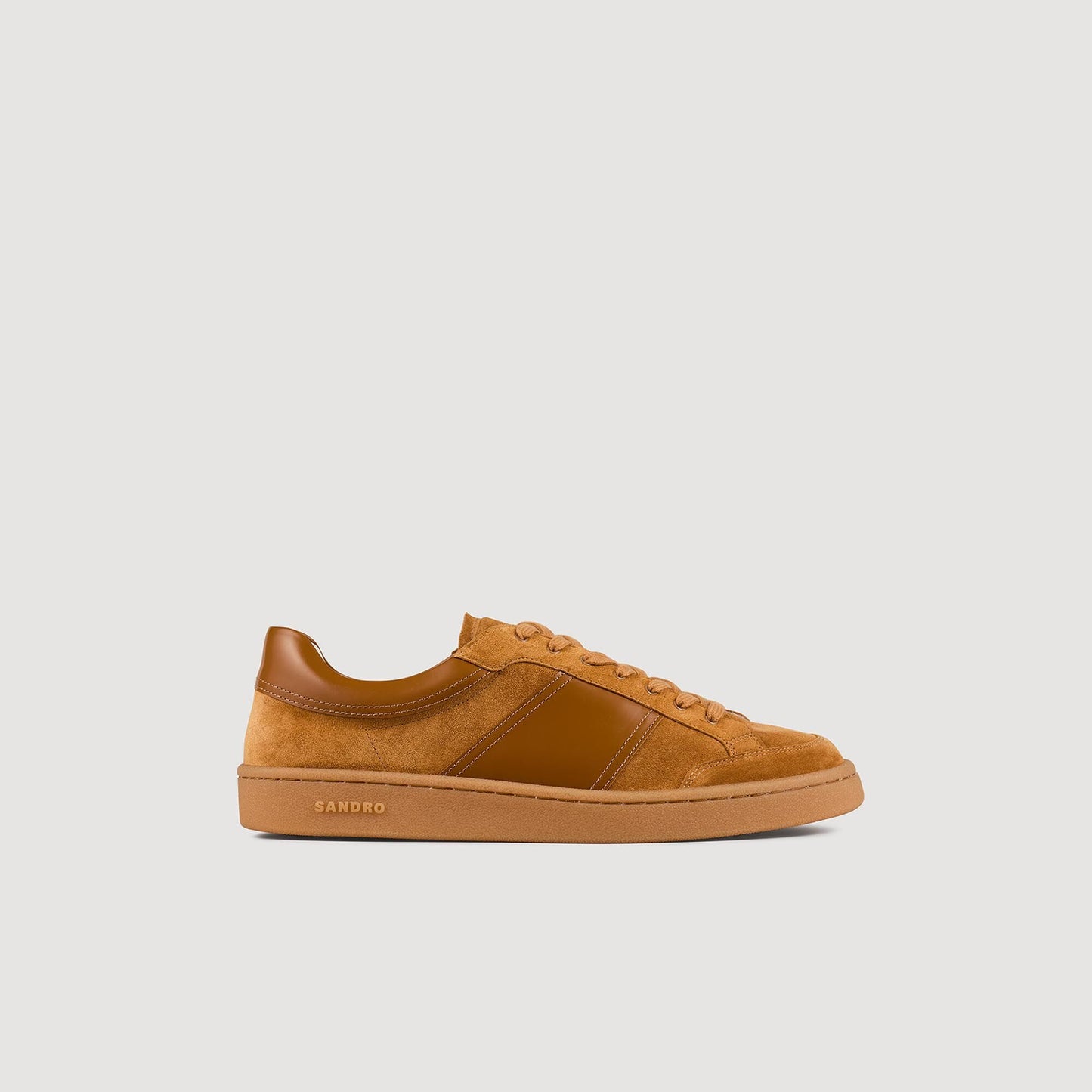 Sandro Suede Sneakers Camel