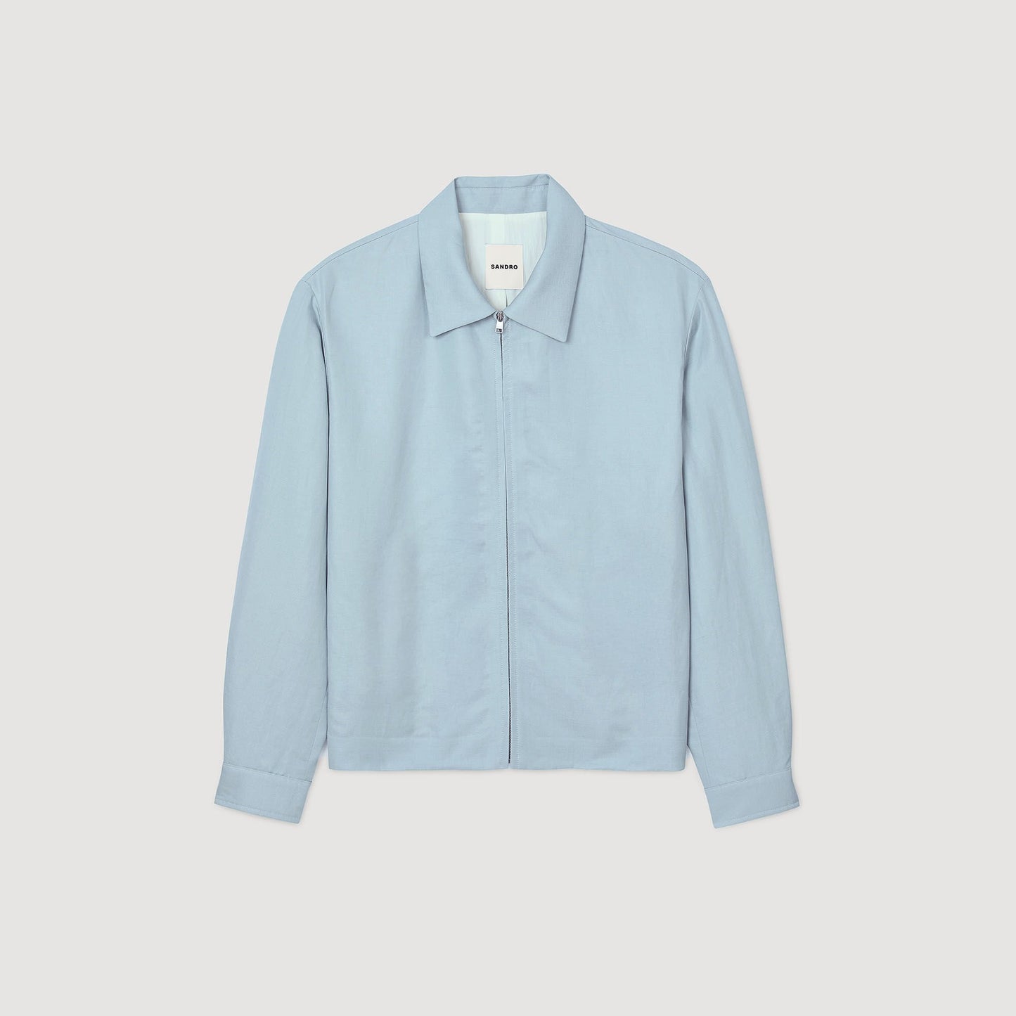 Sandro Zip-up jacket Chambray