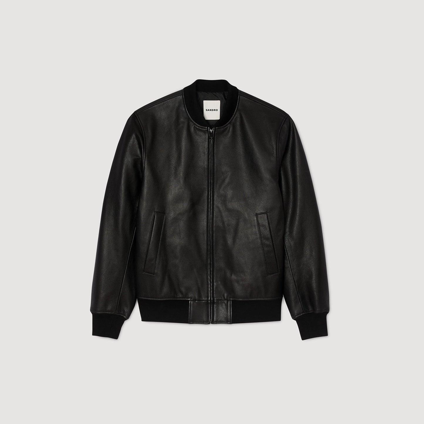 Sandro Leather jacket Black