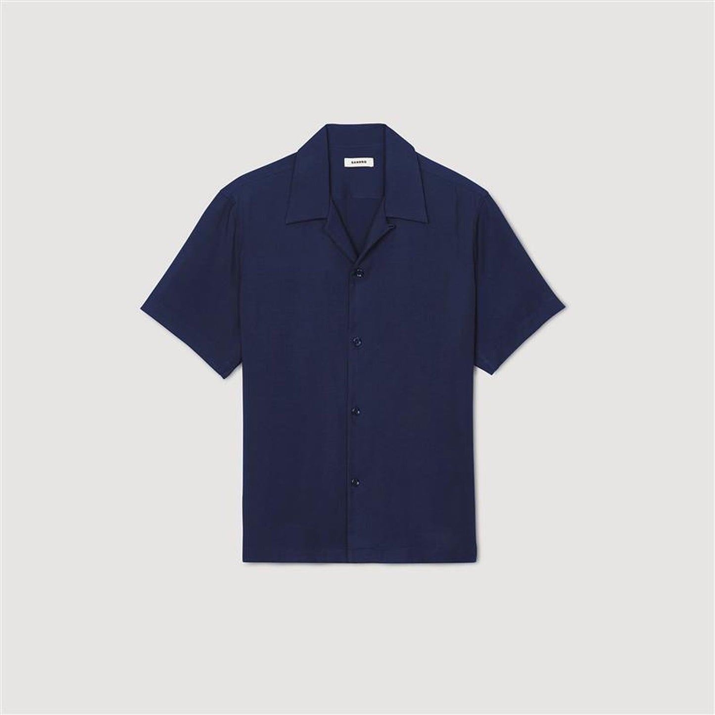 Sandro Shark collar shirt Midnight Blue
