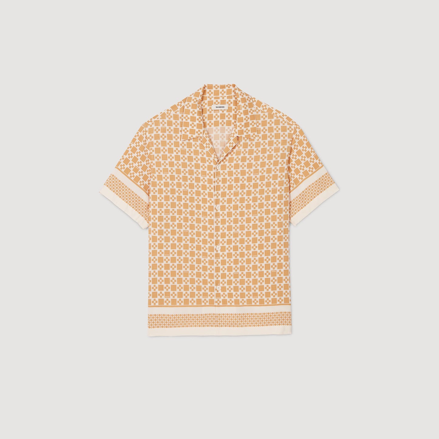 Sandro Square Cross motif flowing shirt Fire