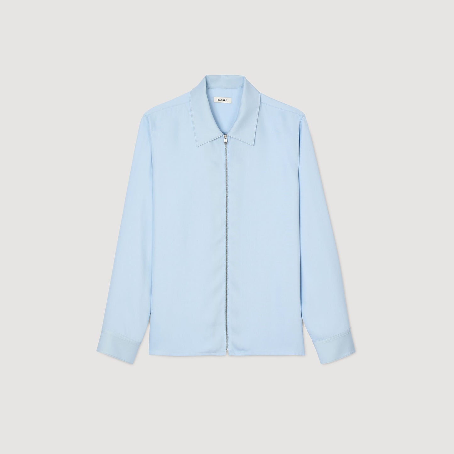 Sandro Zip-up shirt Blue Sky