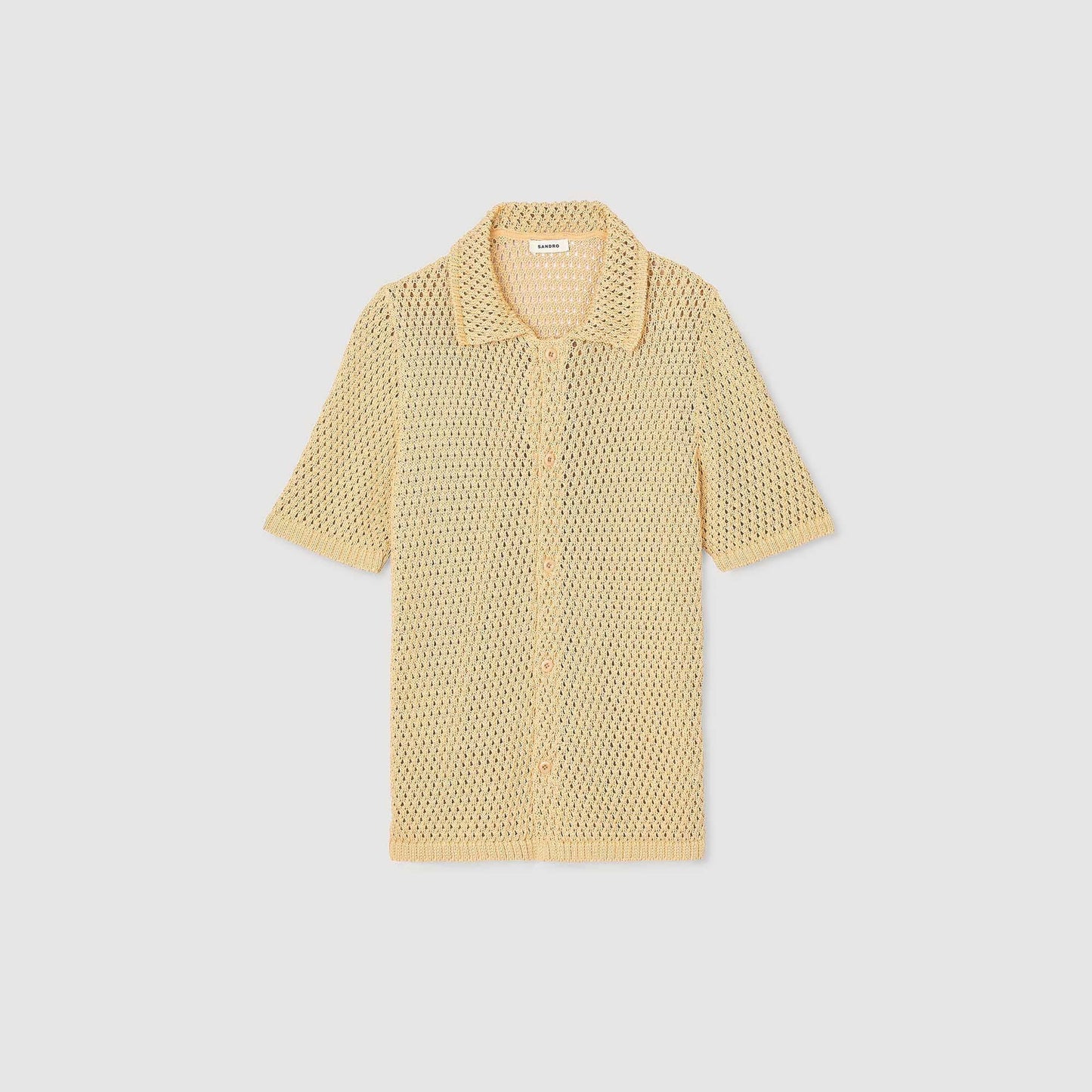 Sandro Crochet shirt Nut