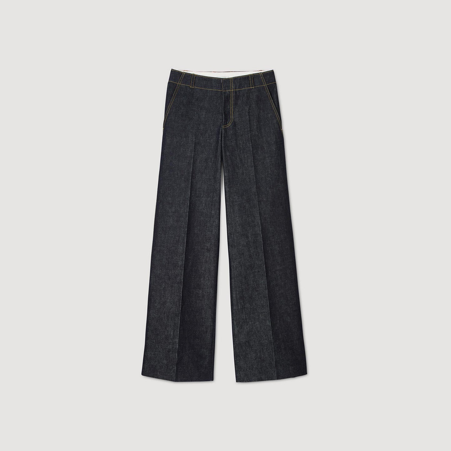 Sandro Wide-leg jeans Raw-Denim