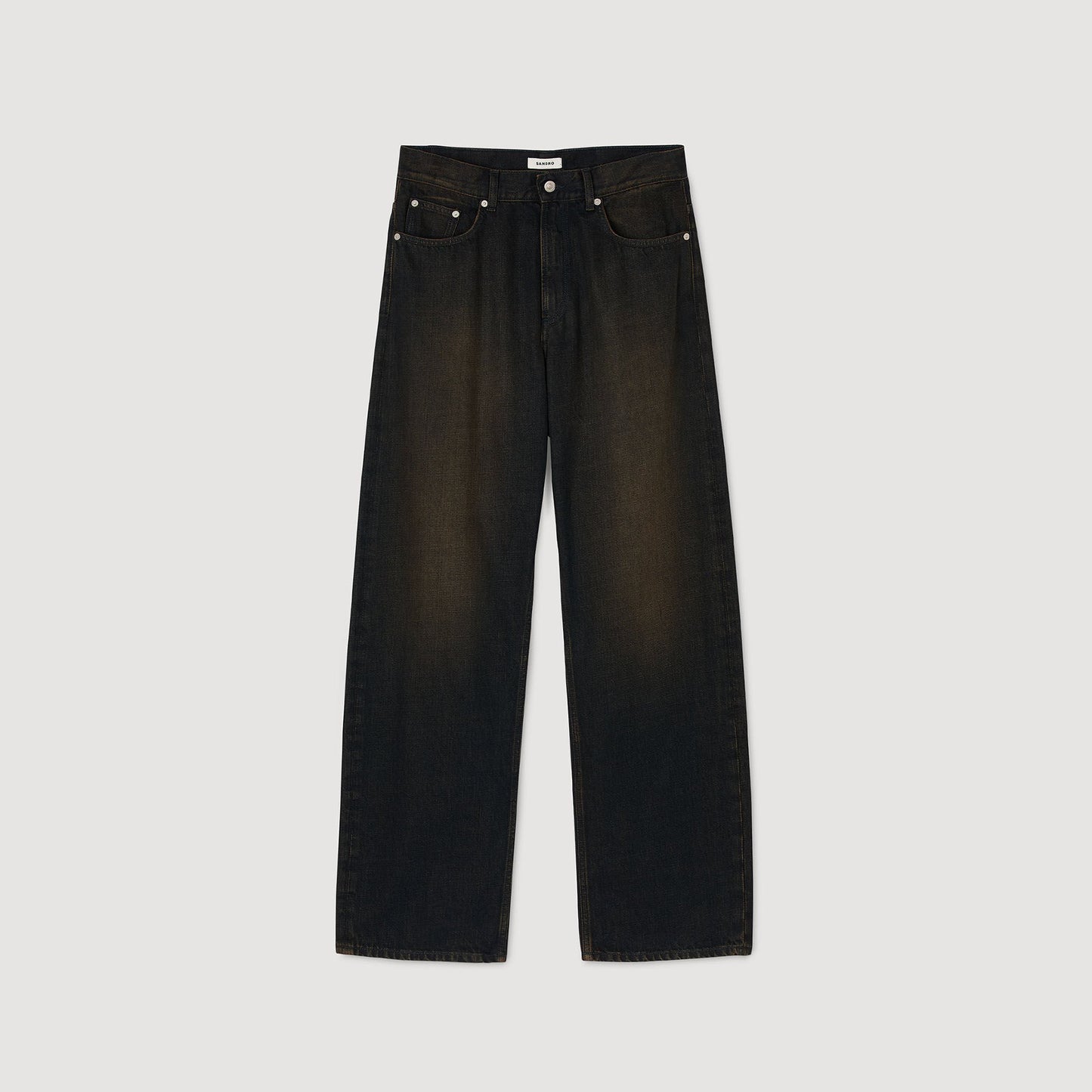Sandro Baggy jeans Moka.