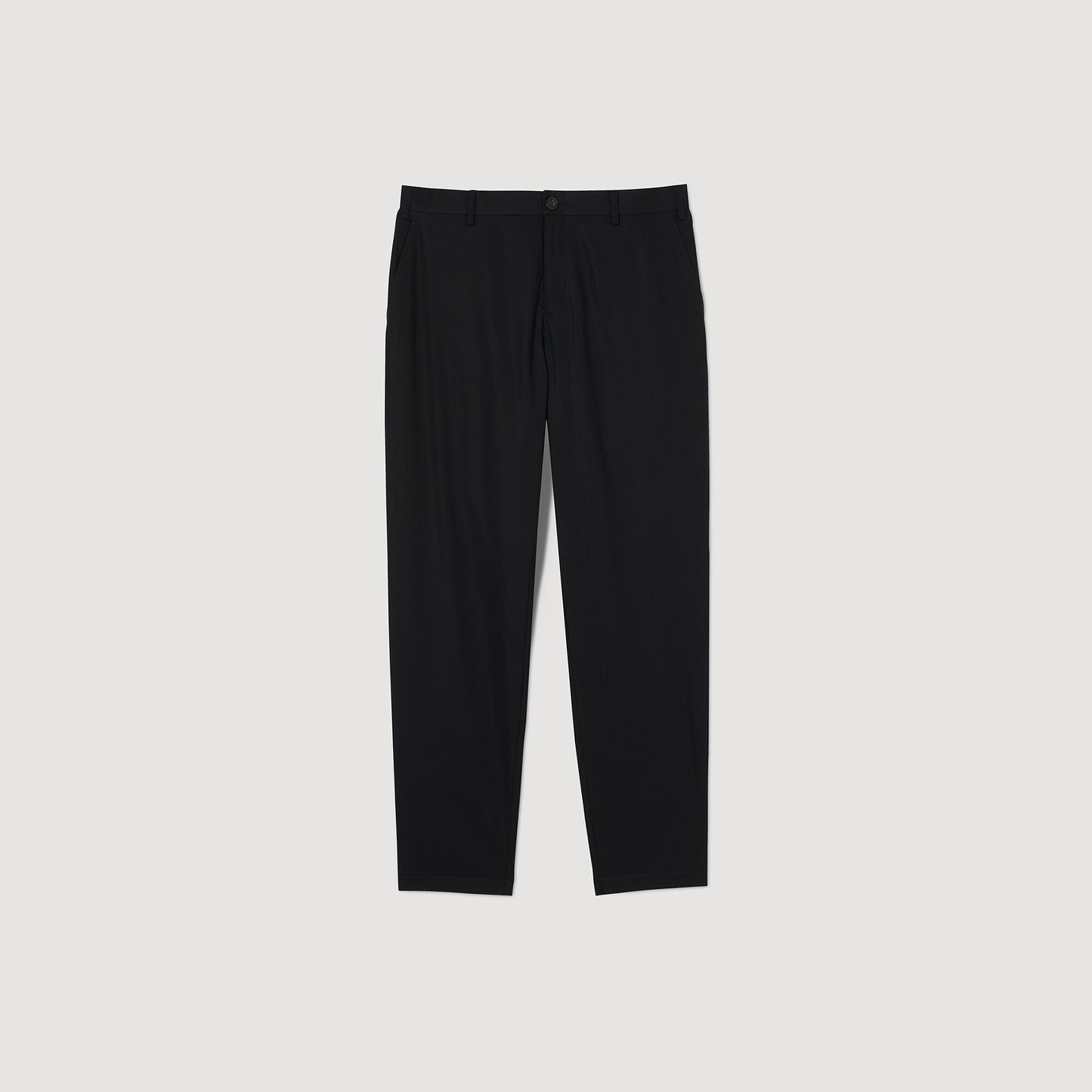 Sandro Cotton carrot-cut trousers Black