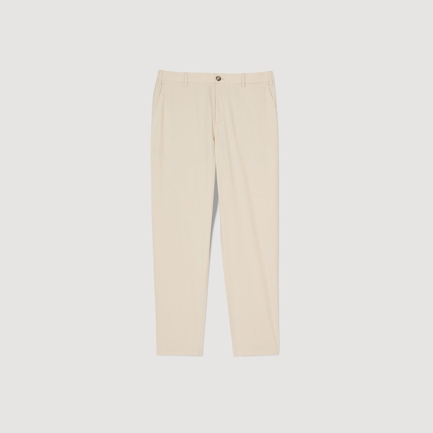 Sandro Cotton carrot-cut trousers Light Grey