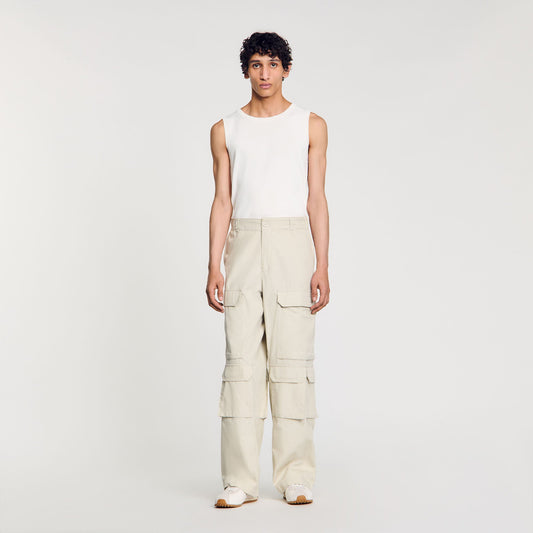 Sandro Cargo trousers Aluminum