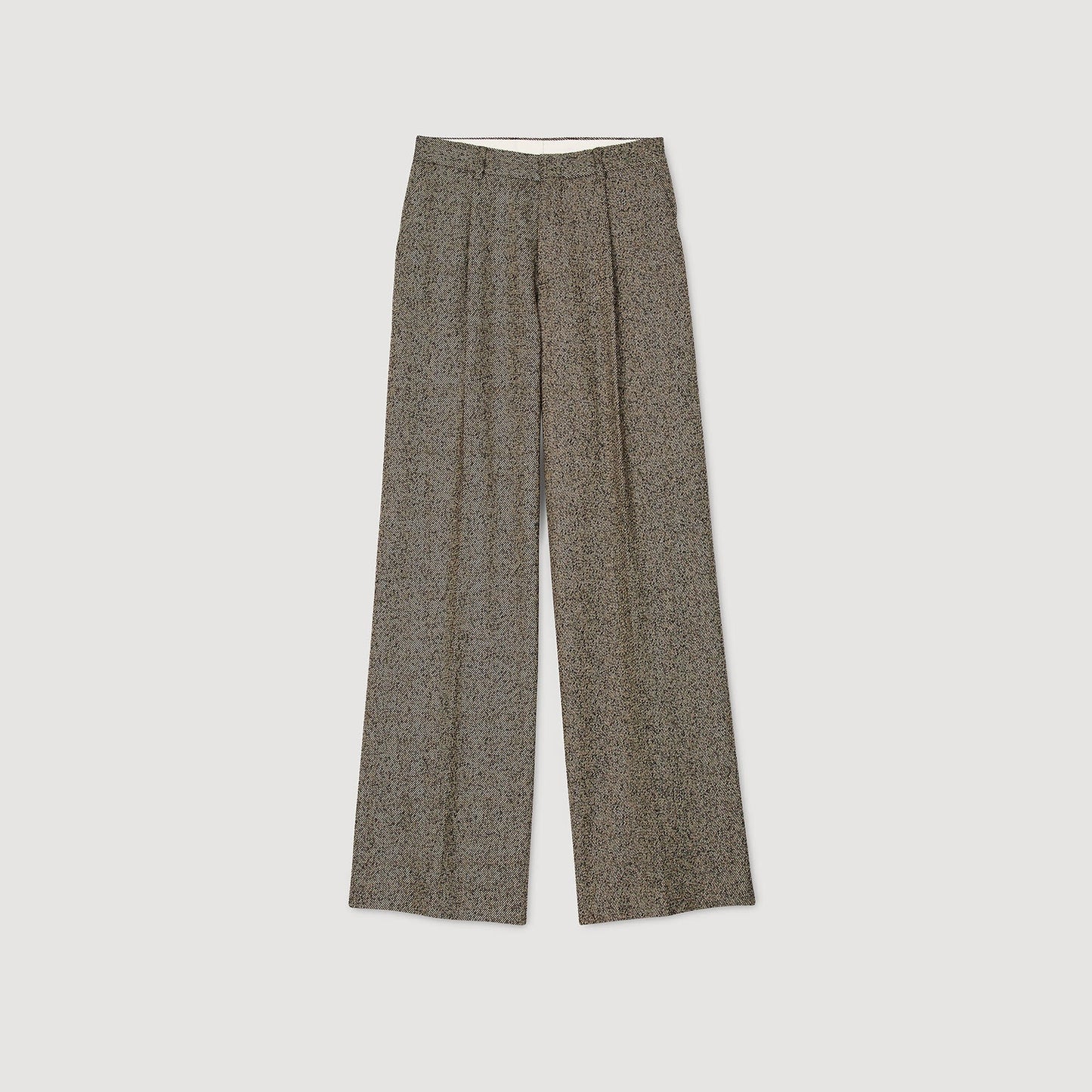 Sandro Wide-leg suit trousers String Chine
