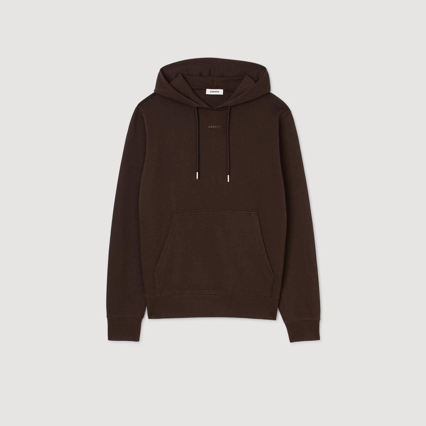 Sandro Logo hoodie Chocolate