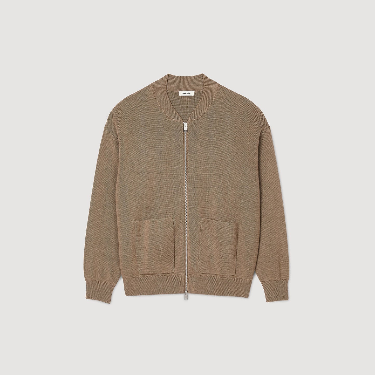 Sandro Knit jacket Dark Sand