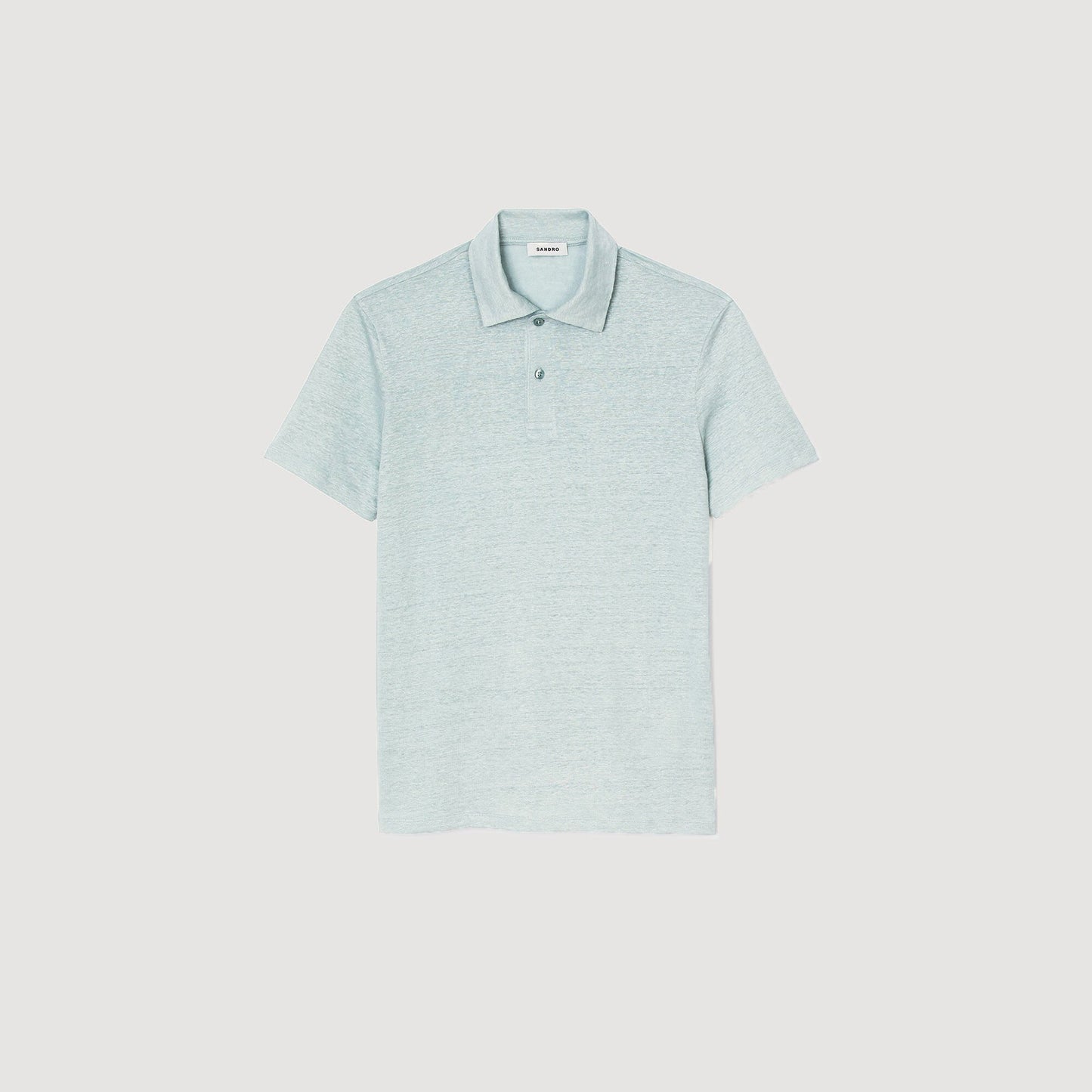 Sandro Linen polo shirt Chambray