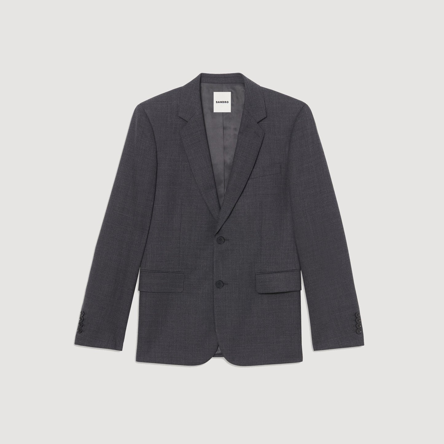 Sandro Wool suit jacket Mocked Grey
