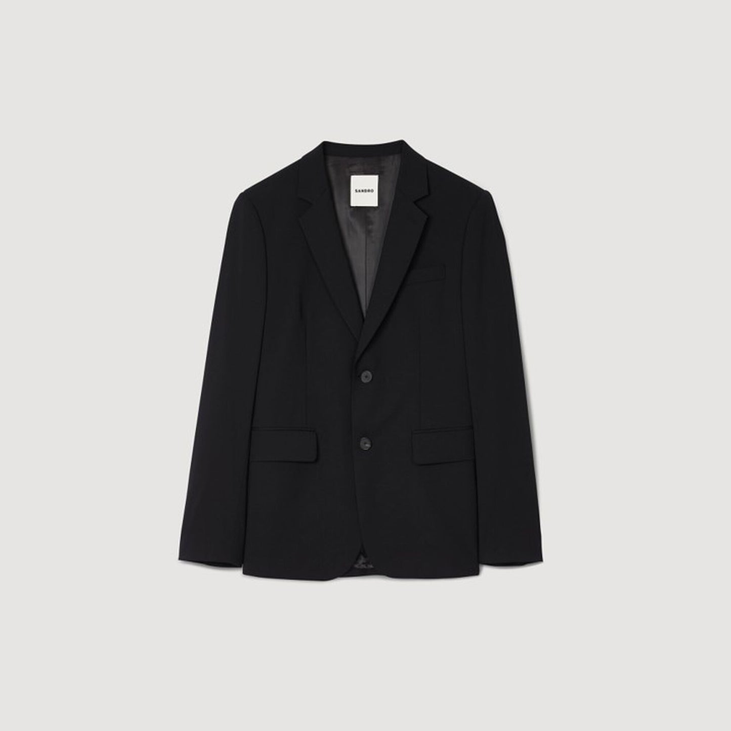 Sandro Virgin wool suit jacket Black