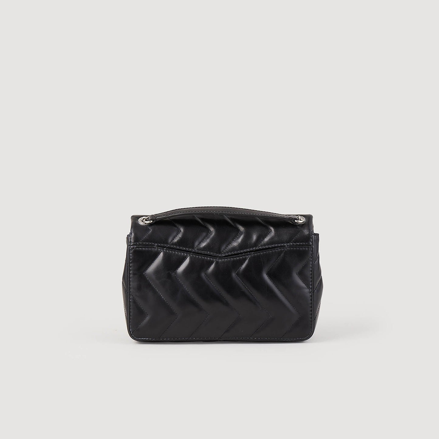Sandro Yza bag in certified leather Black