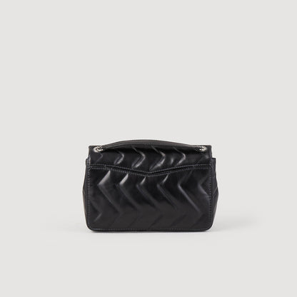Sandro Yza bag in certified leather Black
