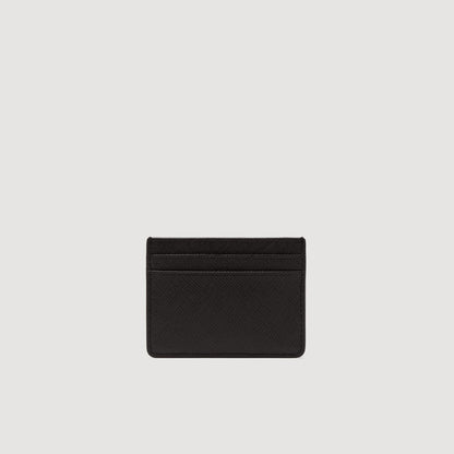 Sandro Reconstituted leather cardholder Black