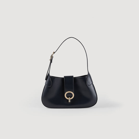 Sandro Janet bag in certified leather Black