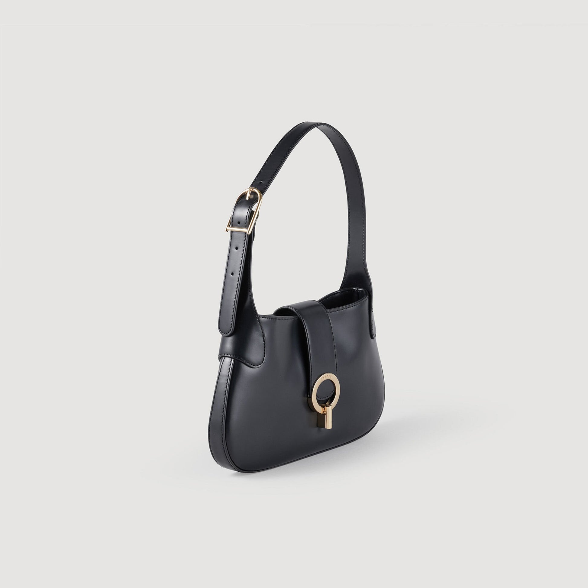 Sandro Janet bag in certified leather Black