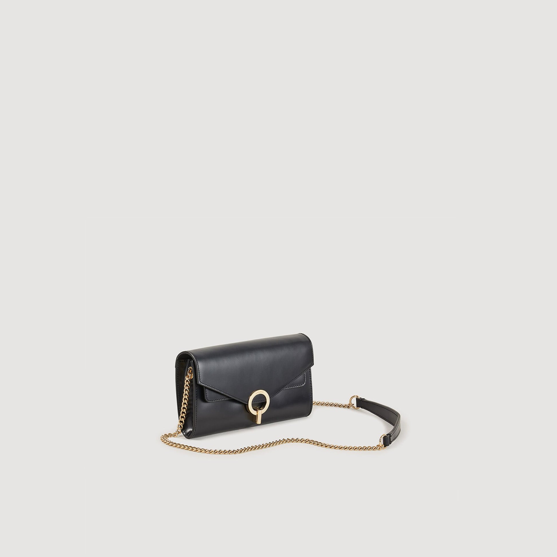 Sandro Yza Pocket clutch bag Black