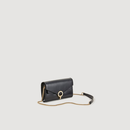 Sandro Yza Pocket clutch bag Black