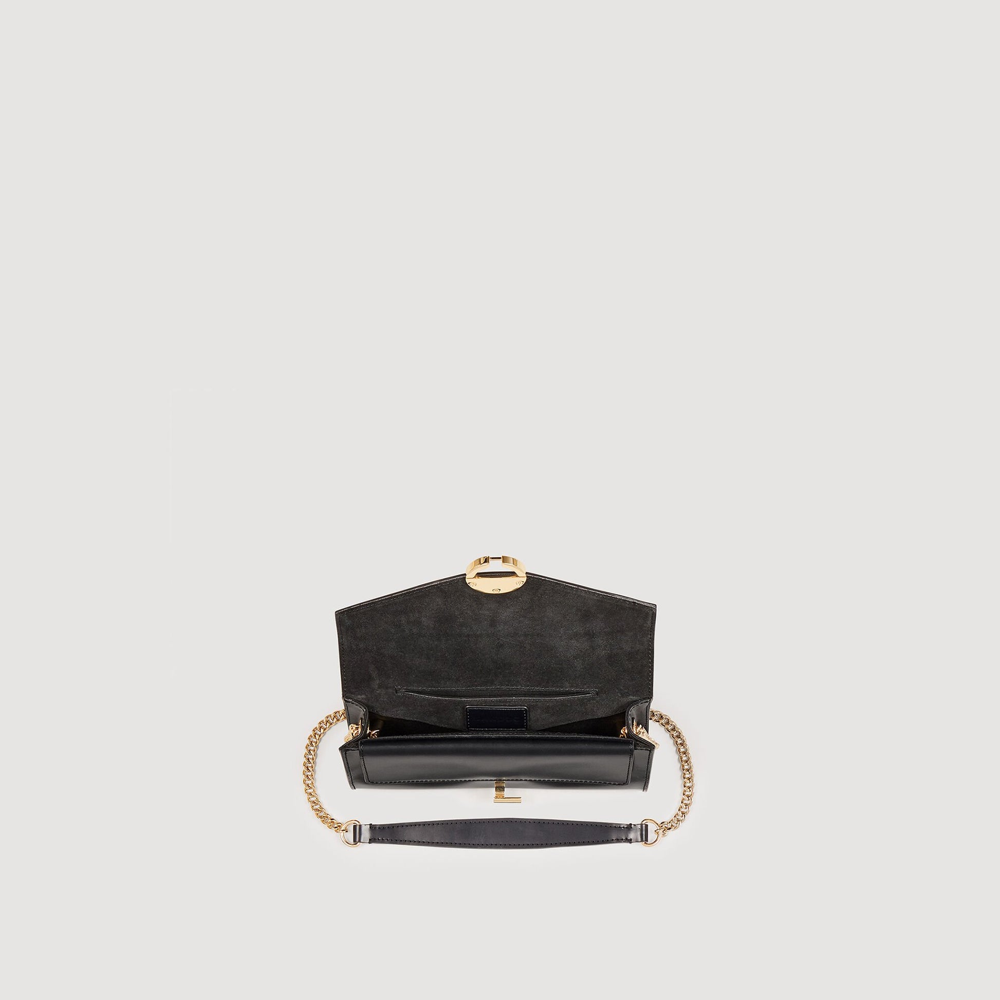 Sandro Yza Pocket clutch bag Black