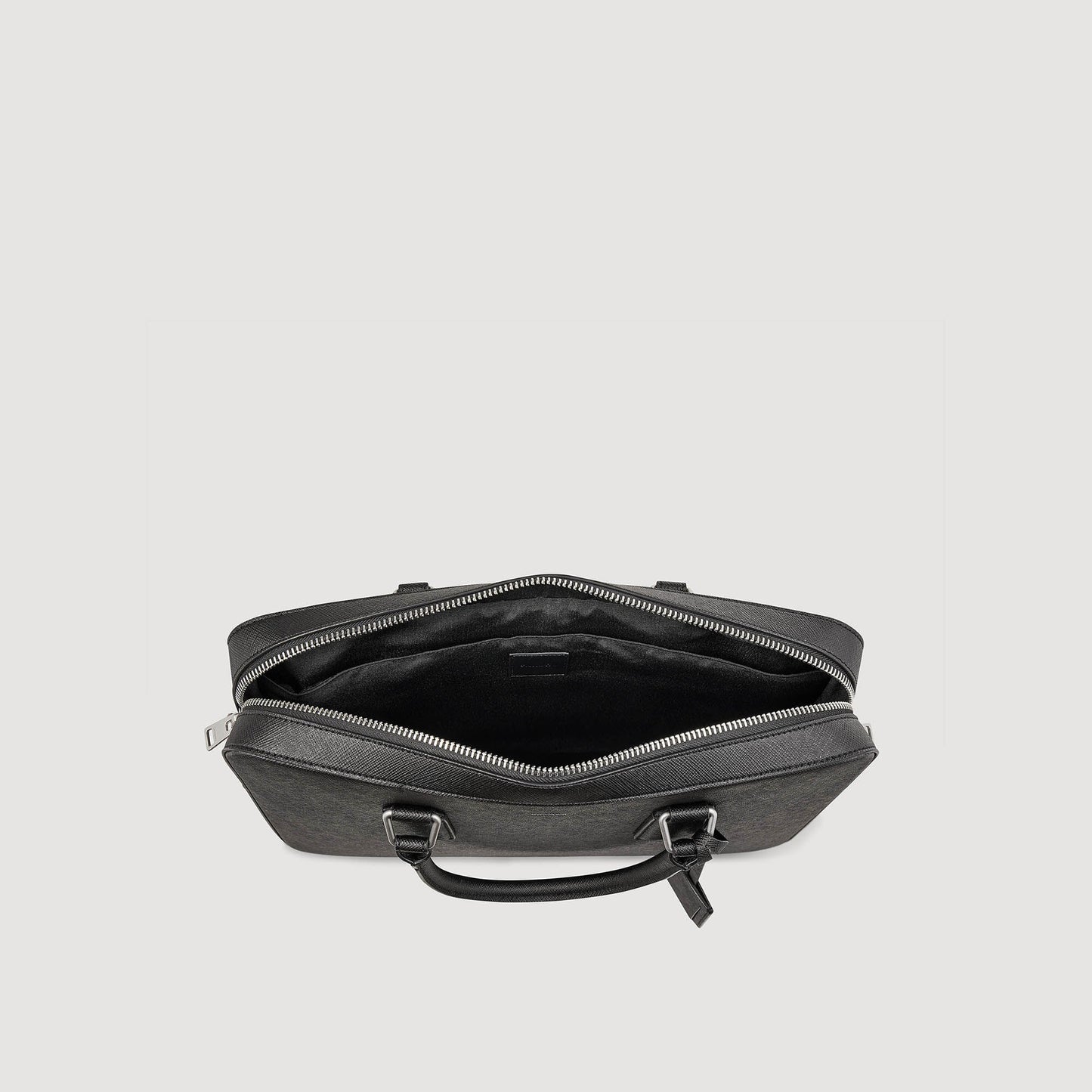 Sandro Reconstituted leather briefcase Black
