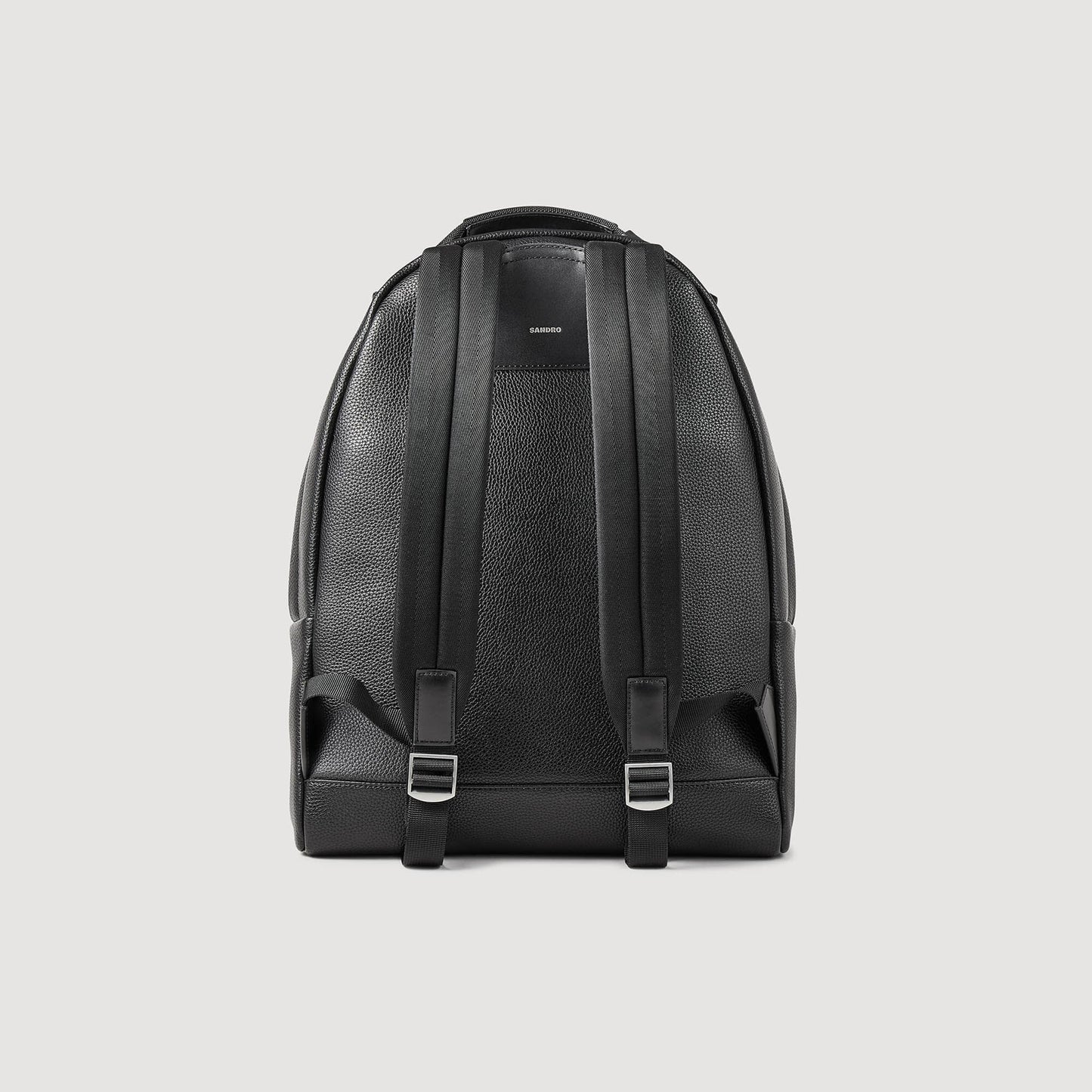 Sandro Coated canvas backpack Black