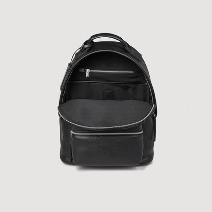 Sandro Coated canvas backpack Black