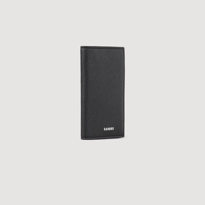 Sandro Reconstituted leather leather wallet Black