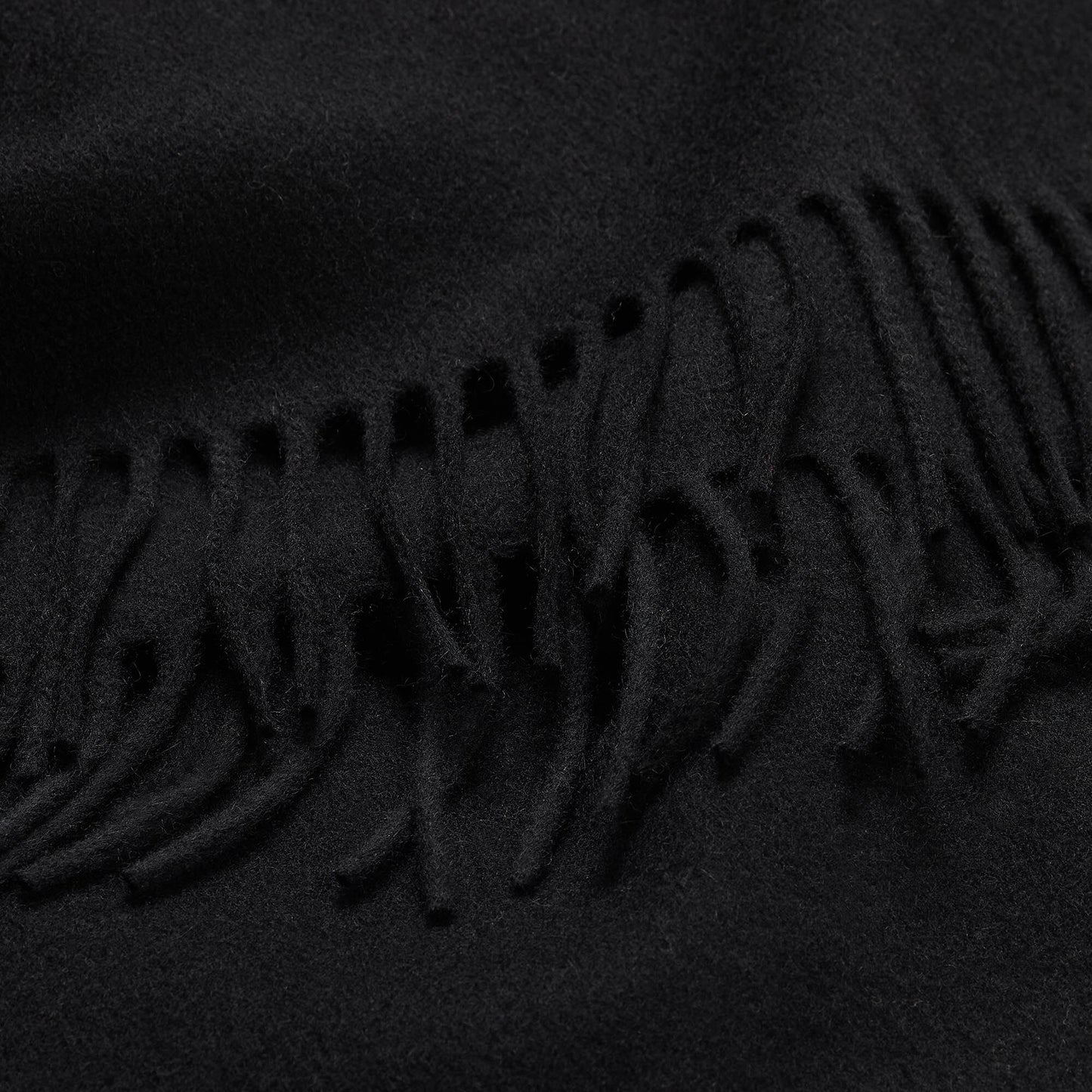 Sandro Wool and cashmere scarf Black