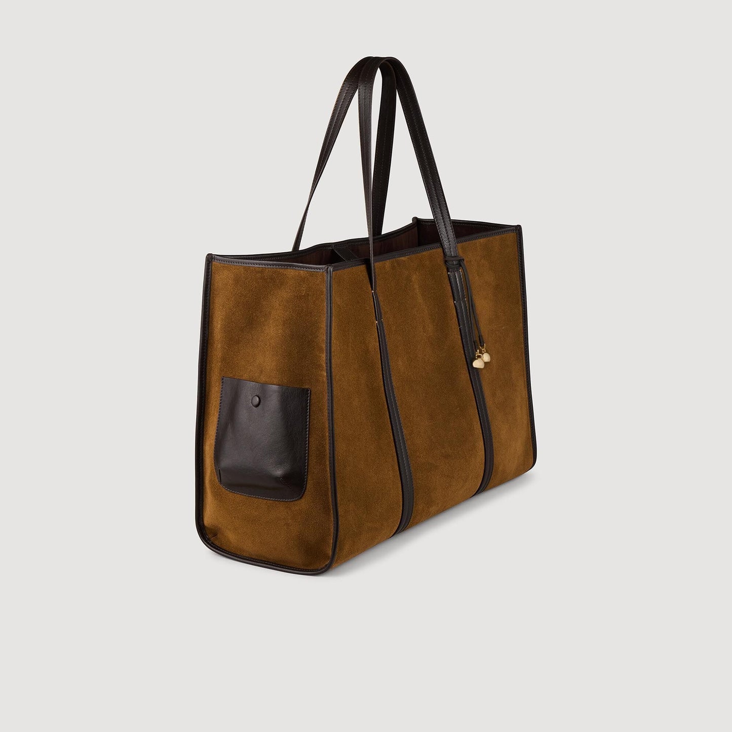 Sandro Suede tote bag Camel
