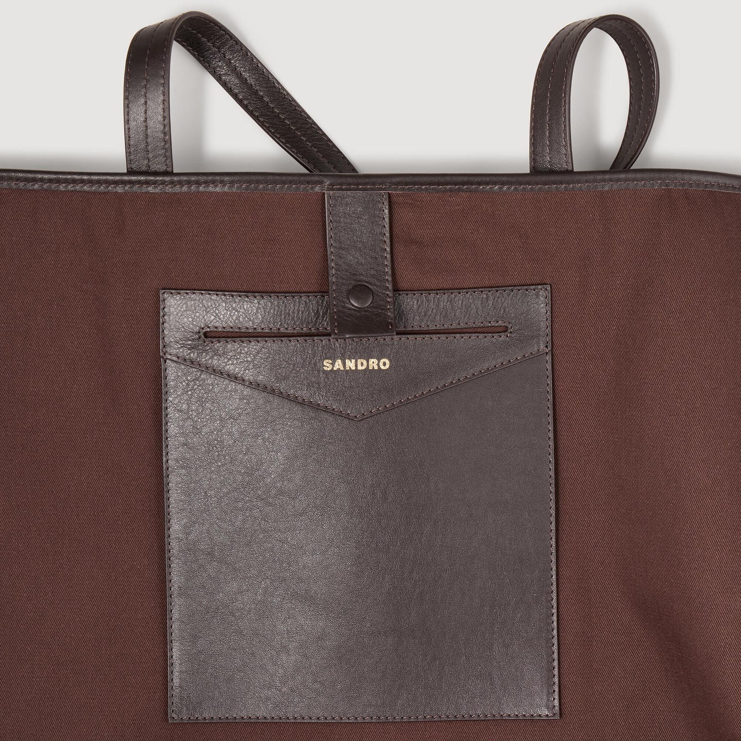 Sandro Suede tote bag Camel
