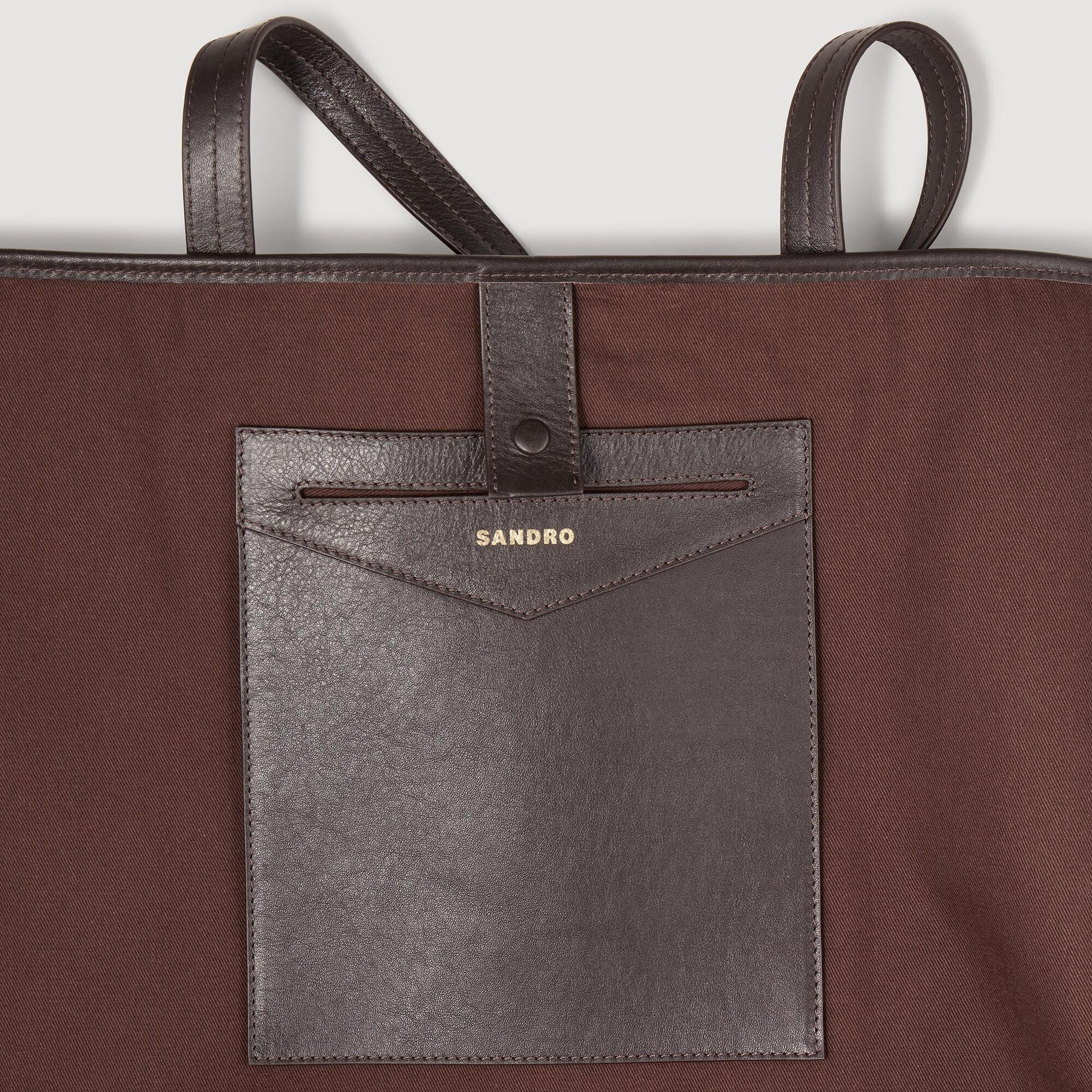 Sandro Suede tote bag Camel