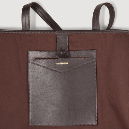 Sandro Suede tote bag Camel